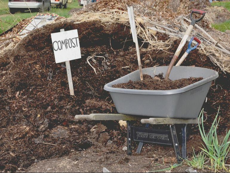 compost pile in garden backyard gardens tv